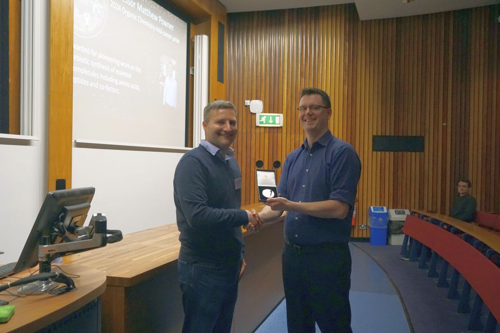 Prof. Matthew Powner receives his RSC mid-career award